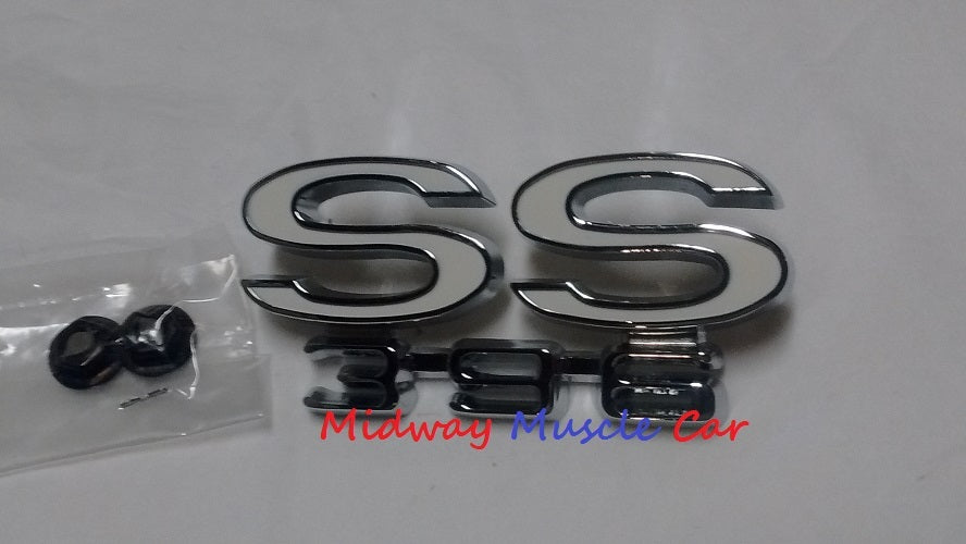 SS396 rear deck tail panel emblem   69 Chevy Chevelle Malibu super spport SS