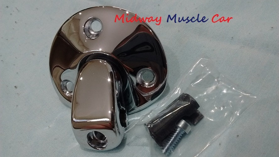 chrome sunvisor sun visor support bracket (pr) Chevy GTO Camaro Chevelle 442 GS
