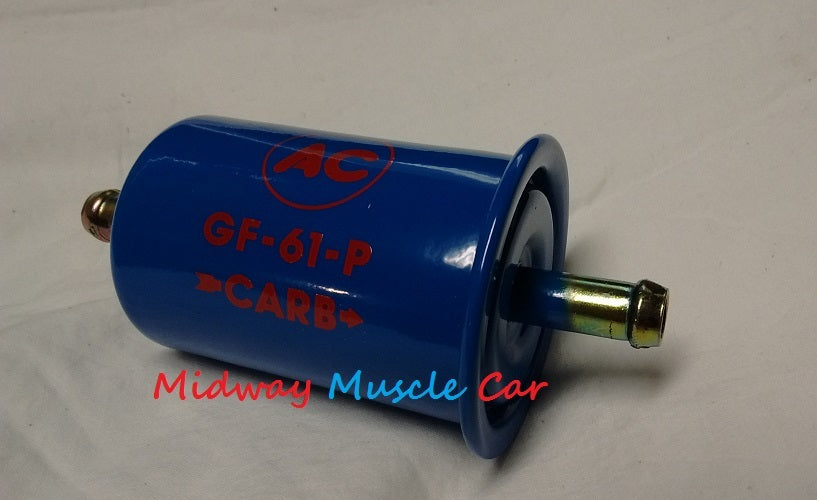 NEW blue with red AC delco logo GF-61-P fuel filter Chevy Chevelle Pontiac GTO