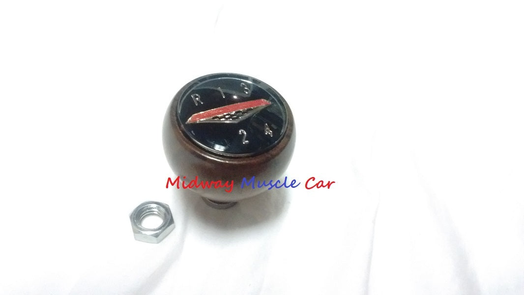 correct 66-68 walnut wood 4 speed shifter knob Pontiac GTO  Firebird