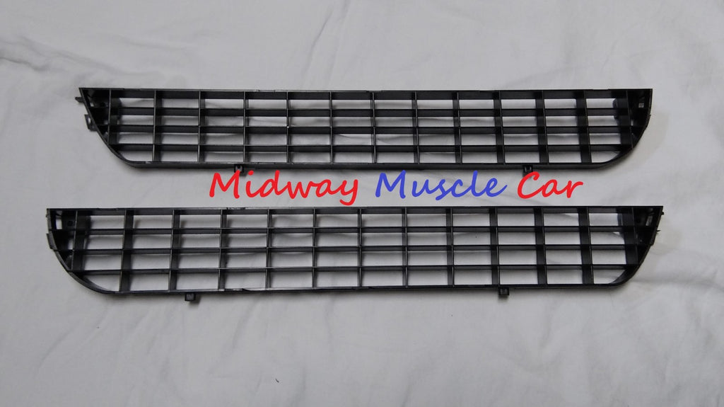 NEW plastic front lower valance panel molding grills (pr) 1969 69 Pontiac GTO