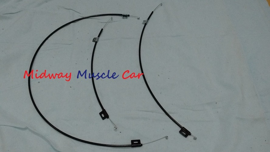 heater control cable set w/o A/C  66 67 Chevelle El Camino Malibu   ( 3 cables )