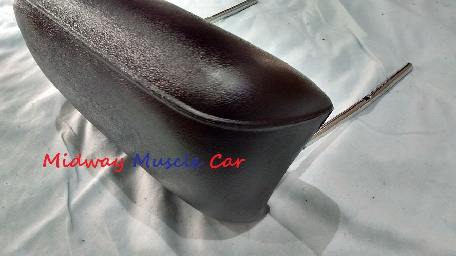 BLACK headrest (pr) 69-72 GTO Chevelle Cutlass 442 GS Chevy Impala Monte Carlo
