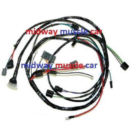 front end headlight headlamp wiring harness 67 Chevy II Nova