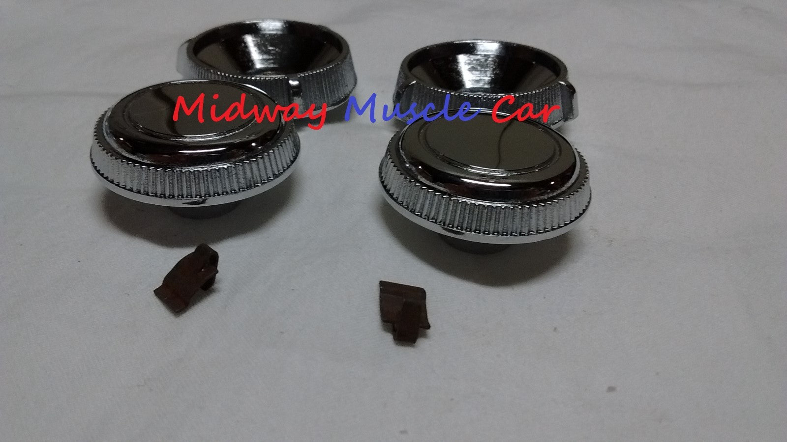 NEW inner & outer radio knobs 1967 67 Chevy Chevelle Malibu el camino