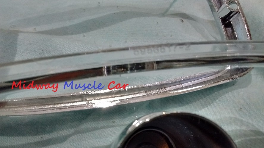 66 67 Pontiac GTO front turn signal parking lamp light assy  lens bezel & gasket
