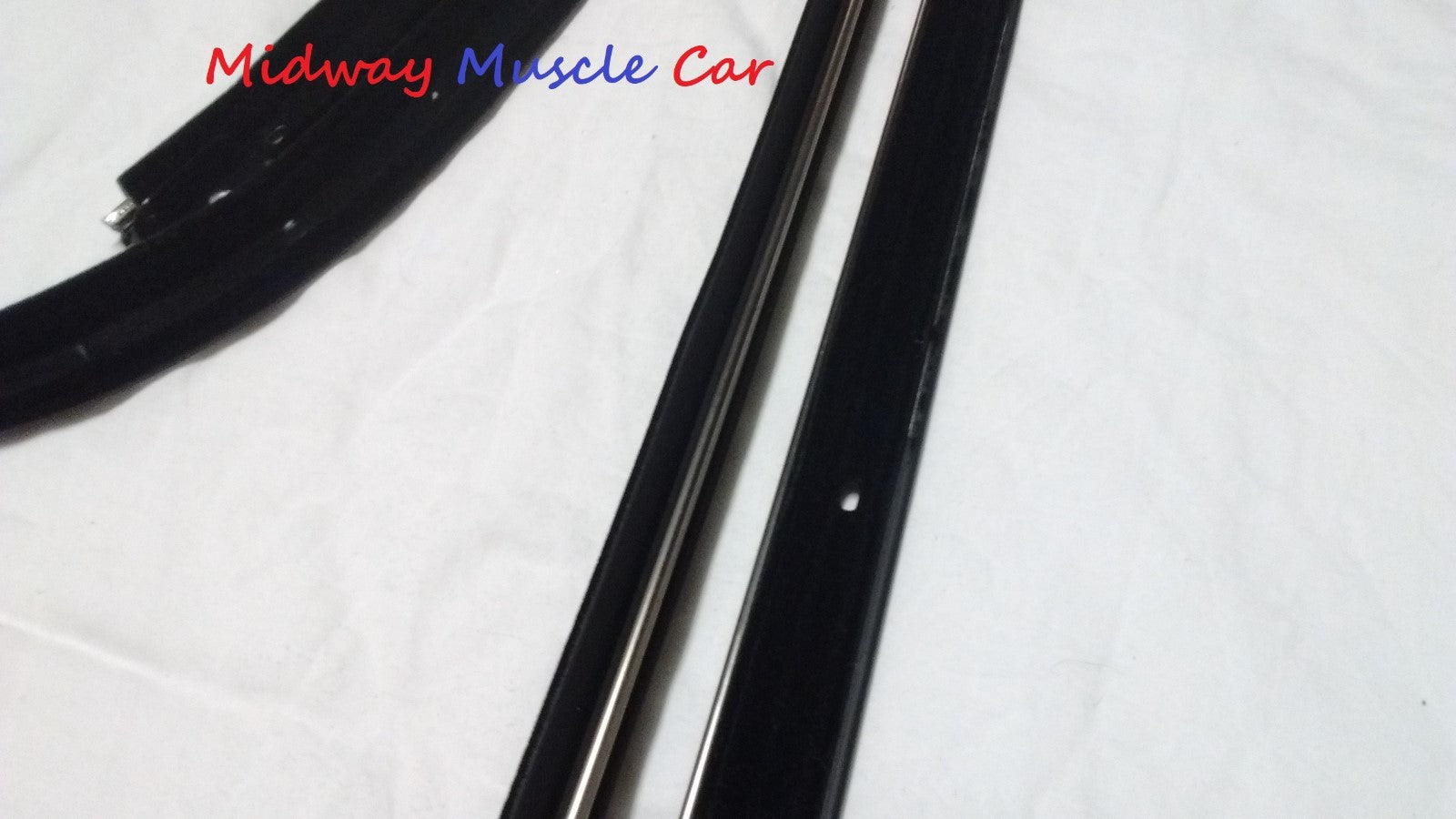 front & rear outer window felt fuzzy sweeps set with screws 68-72 Pontiac GTO