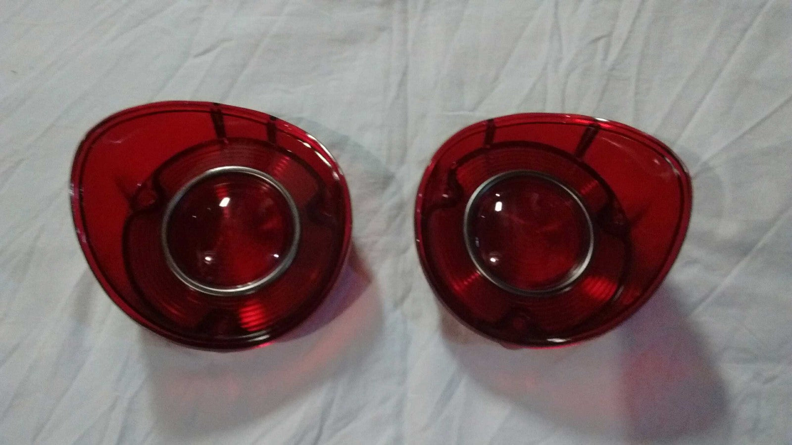 rear body tail lamp light lens L & R pair 72 1972 Chevy Chevelle Malibu