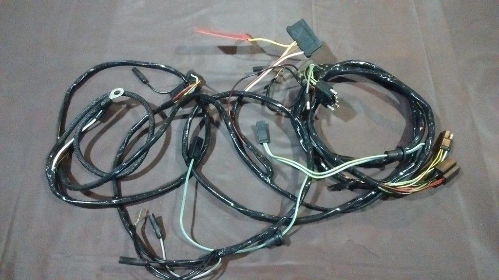 front end headlight lamp feed to firewall wiring harness 65 Ford Mustang w/gauge