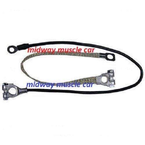 55-61 Chevy Corvette original Correct BATTERY CABLE Set  top post spring ring