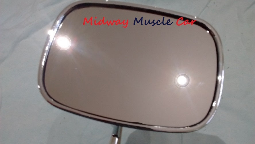 correct outside rectangle side view mirror 69-72 Pontiac GTO Firebird Bonneville