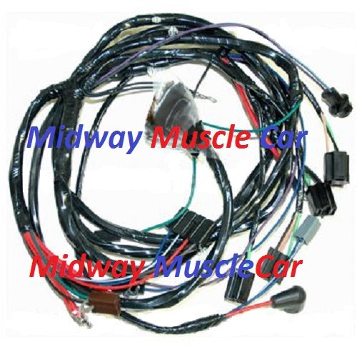 front end headlight headlamp wiring harness 66 Chevy Impala Caprice Biscayne