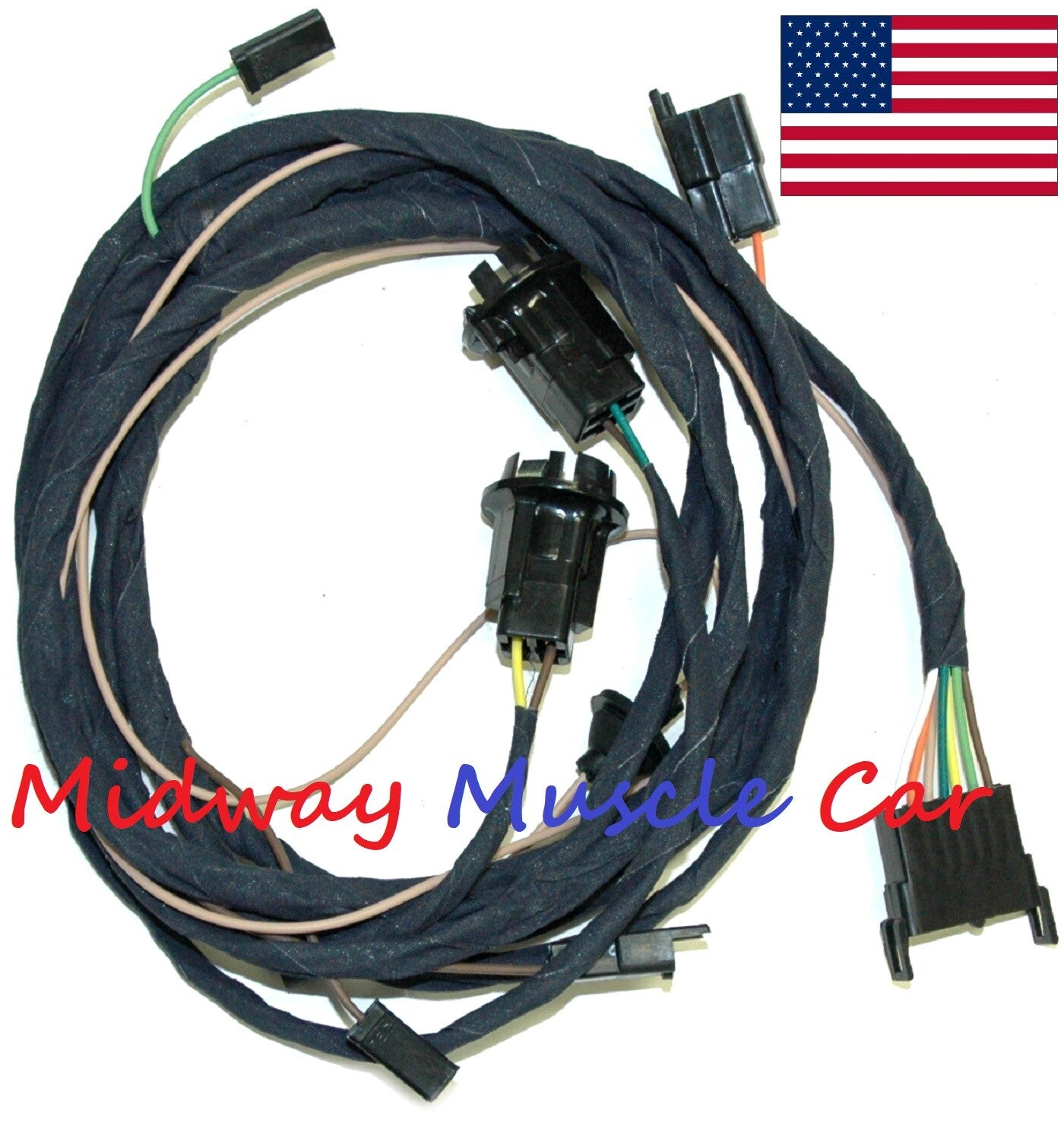 convt rear body tail light wiring harness 66 67 Oldsmobile Olds Cutlass F-85 442