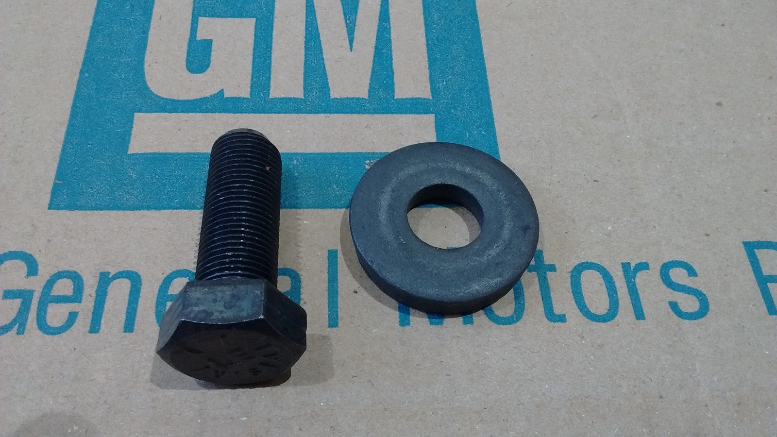 PONTIAC crankshaft crank balancer bolt & washer 64-80 350 389 400 428 455 GTO TA