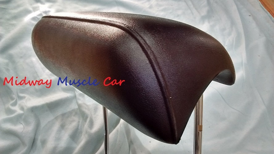 BLACK headrest (pr) 69-72 GTO Chevelle Cutlass 442 GS Chevy Impala Monte Carlo