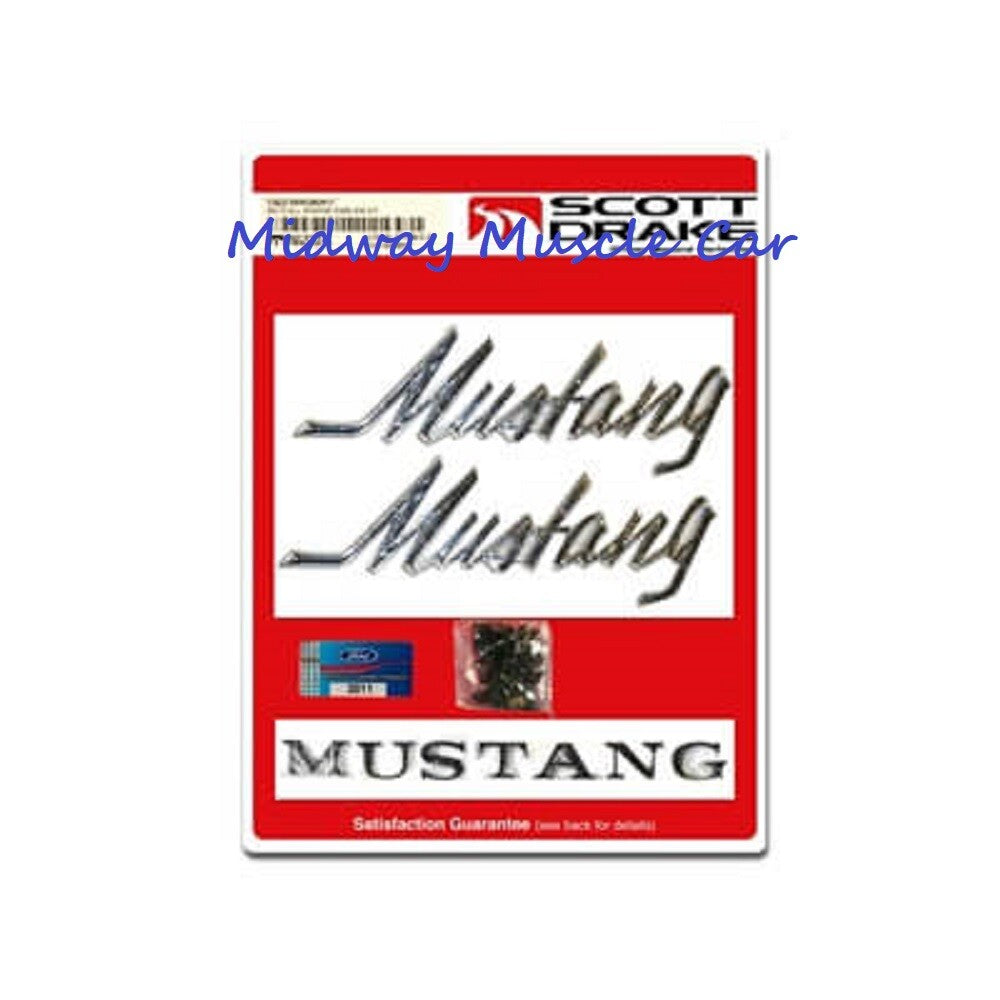 69-72 Ford Mustang 302 351 390 428 429 Coupe or  Convertible Emblem Kit