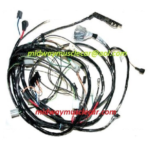front end forward lamp light wiring harness 71 Chevy Corvette  1971