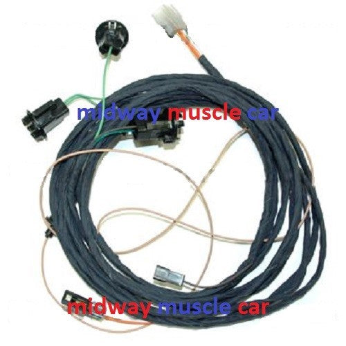 rear body panel tail light lamp wiring harness 66 67 Chevy II Nova