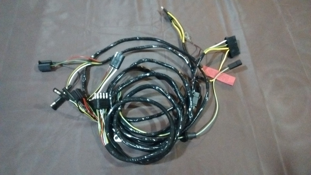 front end headlight lamp feed to firewall wiring harness 66 Ford Mustang
