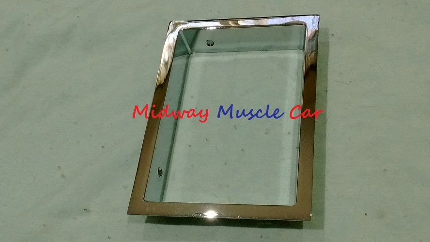 correct manual trans chrome floor shift boot retainer 66 67 Chevy Chevelle