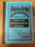 64-72 Chevelle Malibu & El Camino ID reference identification model code book