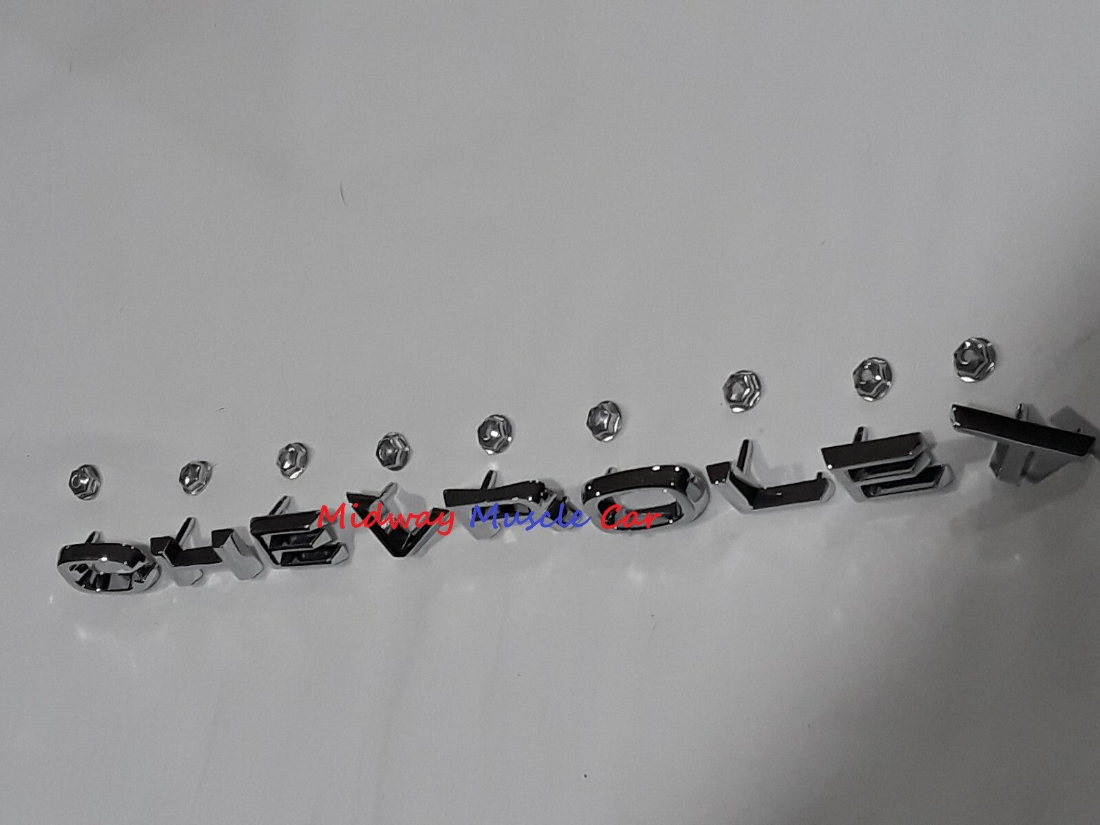 hood letters emblem (9 pc) 67 68 Chevy C10 K10 Pickup Truck Suburban  GM resto