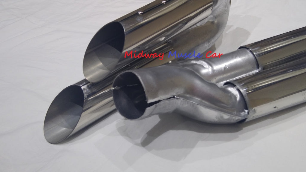 NEW rear 2" exhaust splitters  64 65 Pontiac GTO Lemans Tempest