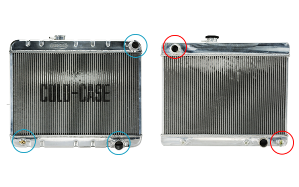 64 65 Chevy Chevelle  Cold-Case aluminum performance radiator  w/ auto trans