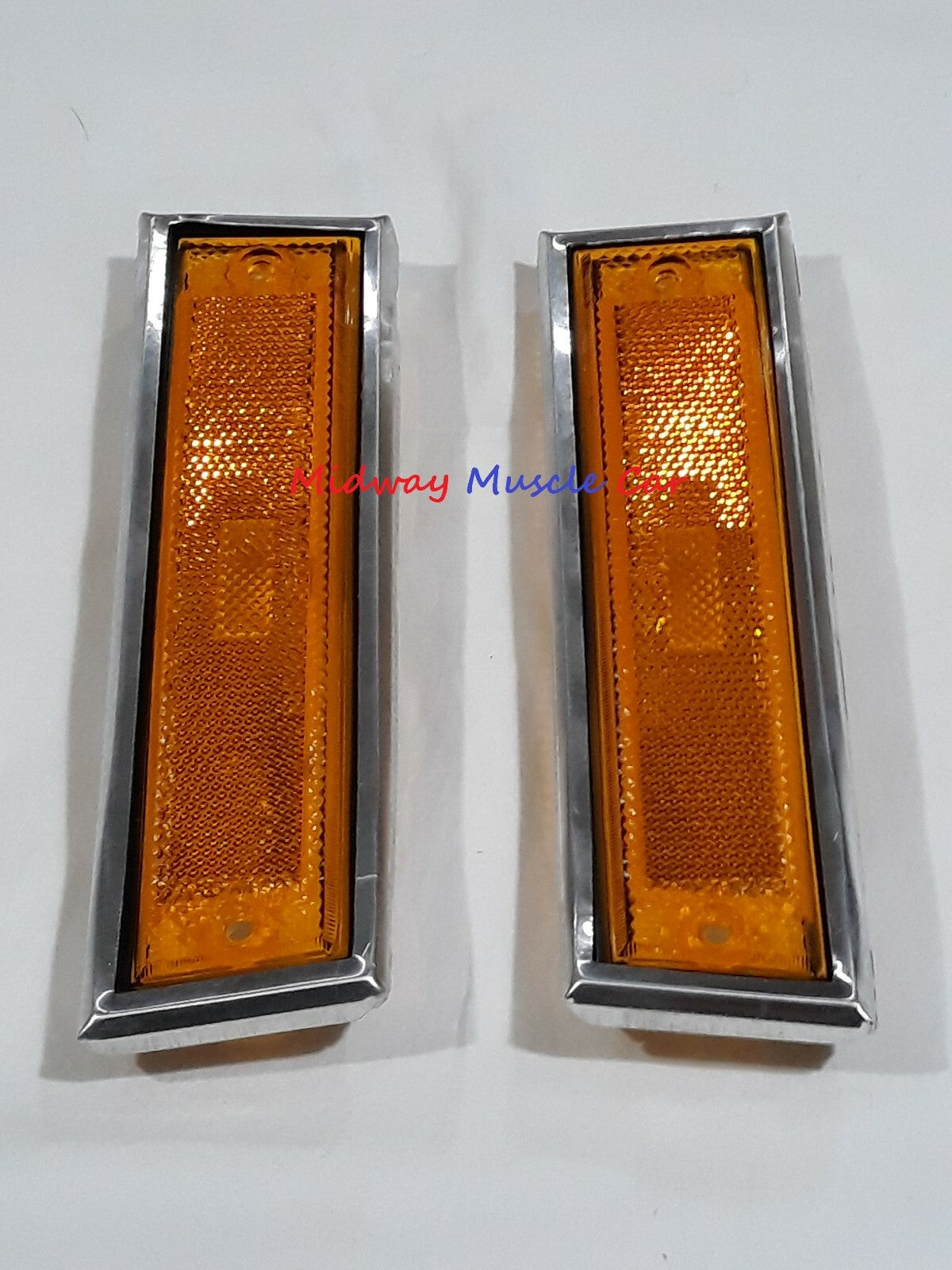 front side marker lens w/ trim pr 81-87 Chevy GMC Pickup Blazer Jimmy C10 C1500