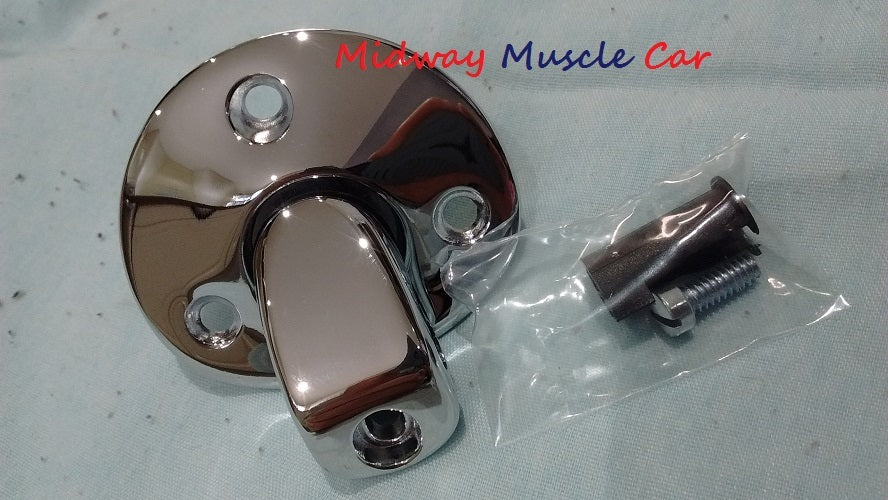 chrome sunvisor sun visor support bracket (pr) Chevy GTO Camaro Chevelle 442 GS