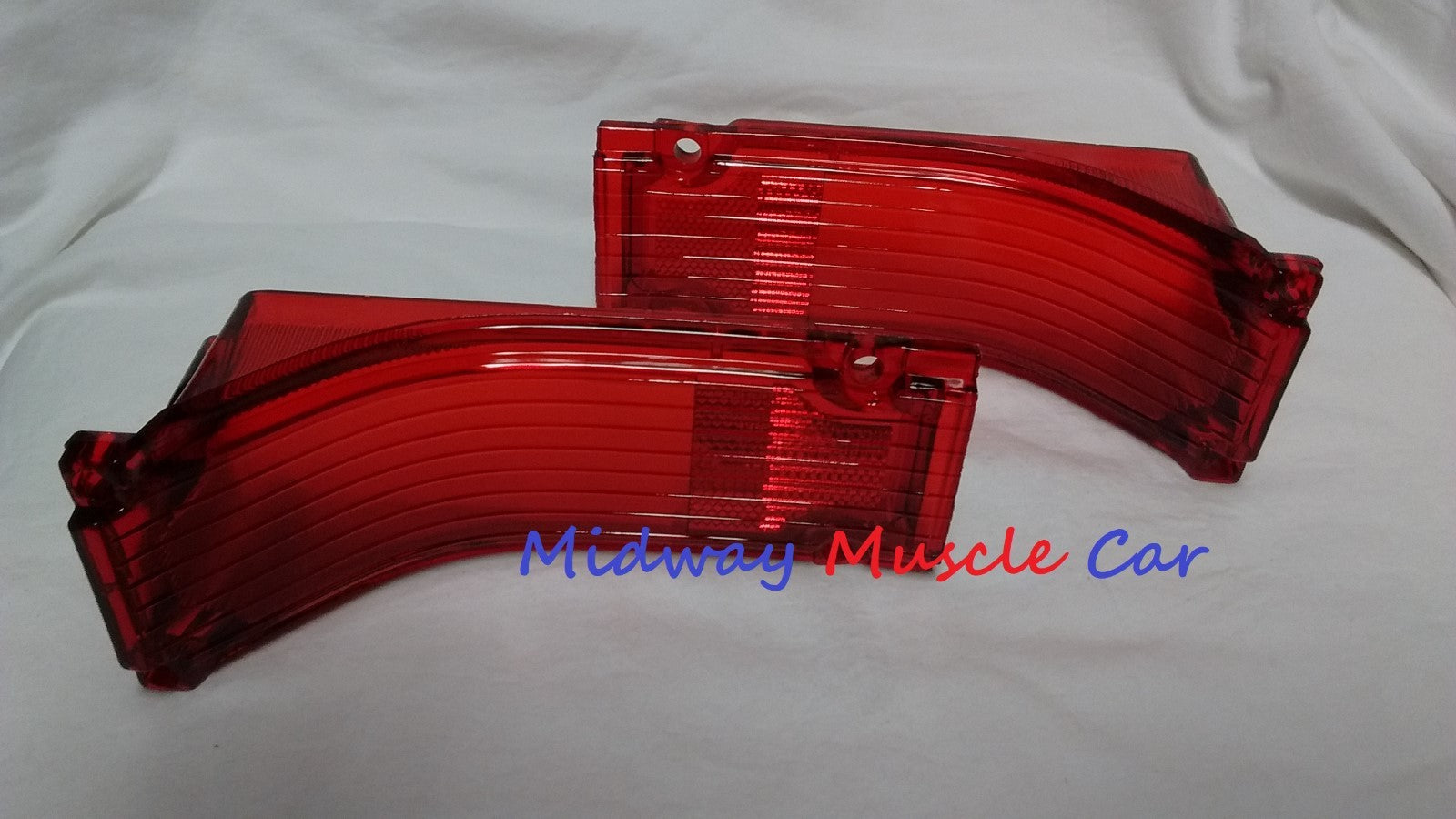 rear body tail lamp light lens L & R pair 66 1966 Chevy Chevelle Malibu