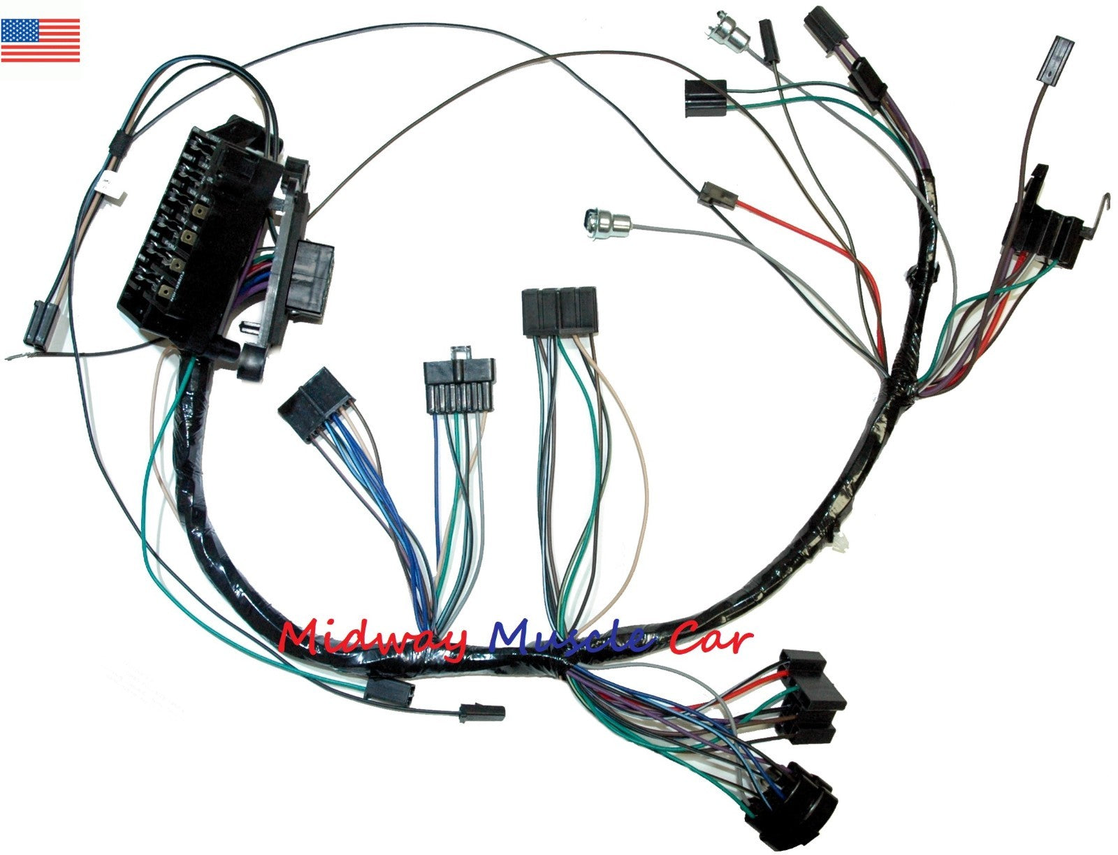 dash wiring harness with fuseblock 66 Chevy Impala Biscayne Bel Air Caprice