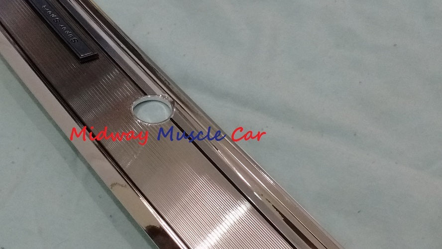 SS glove box door trim plate cover bezel  67 Chevelle El Camino GM