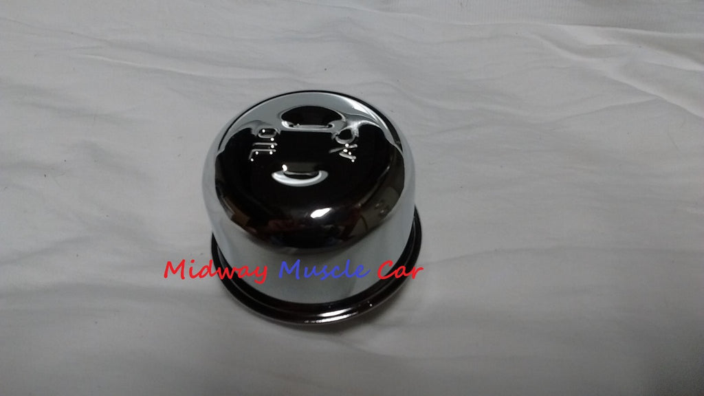 AC chrome twist on valve cover oil cap breather GTO Chevy Camaro Chevelle
