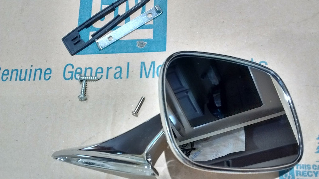 LH square outside door chevy side view mirror Chevelle Camaro Impala GM