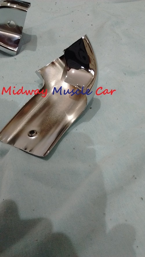 66 67 Pontiac GTO Chevy Chevelle Olds 442  convertible header chrome end caps