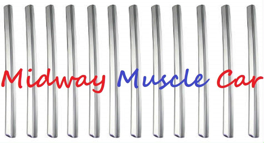 chrome 1/4 panel louver 12 piece set 1967 1968 67 68 Pontiac Firebird