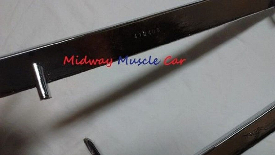 chrome front lower valance panel moldings (pr) 1970 70 Pontiac GTO