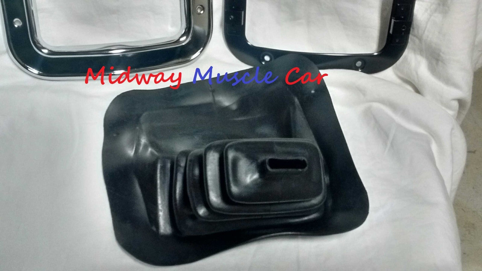 manual trans shifter boot & retainer ring w/o console  68-72 Chevy II Nova