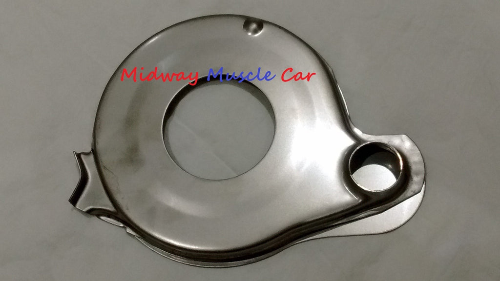 NEW stainless steel water pump plate (pr) 64-68 Pontiac GTO Firebird 421 400 389