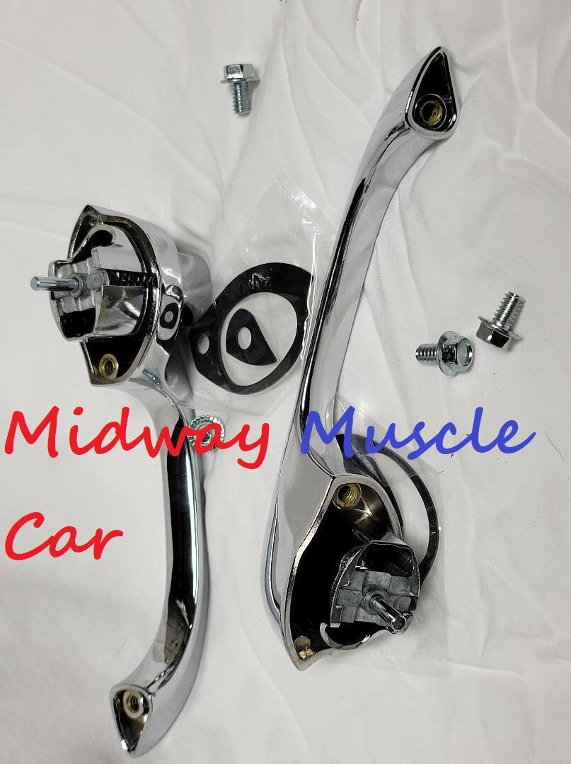 outside door handle complete kit (pr) 64 65 68-72 Pontiac GTO LeMans Tempest