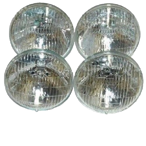 1960-1967 GM Cars T-3 / T3 Headlamp / Light Set of 4 bulbs  60-67    guide bulb