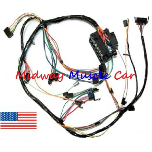 Dash wiring harness with fuse block 74 Chevy Nova