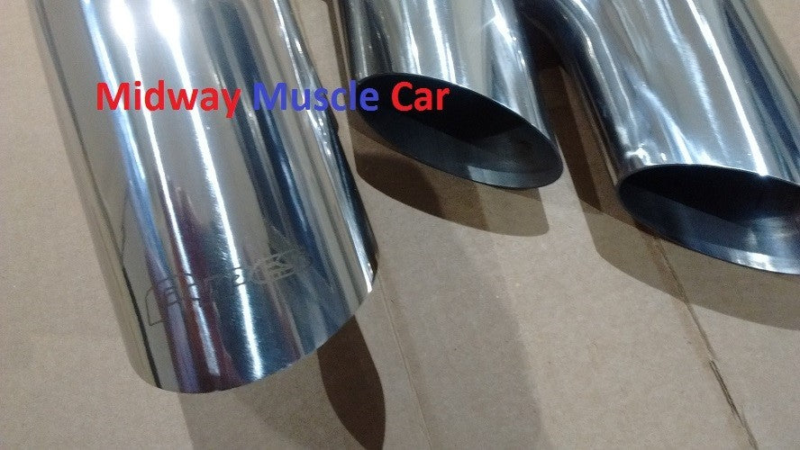75-81 Pontiac Trans AM Firebird 3.0" stainless exhaust tail pipe tip splitters