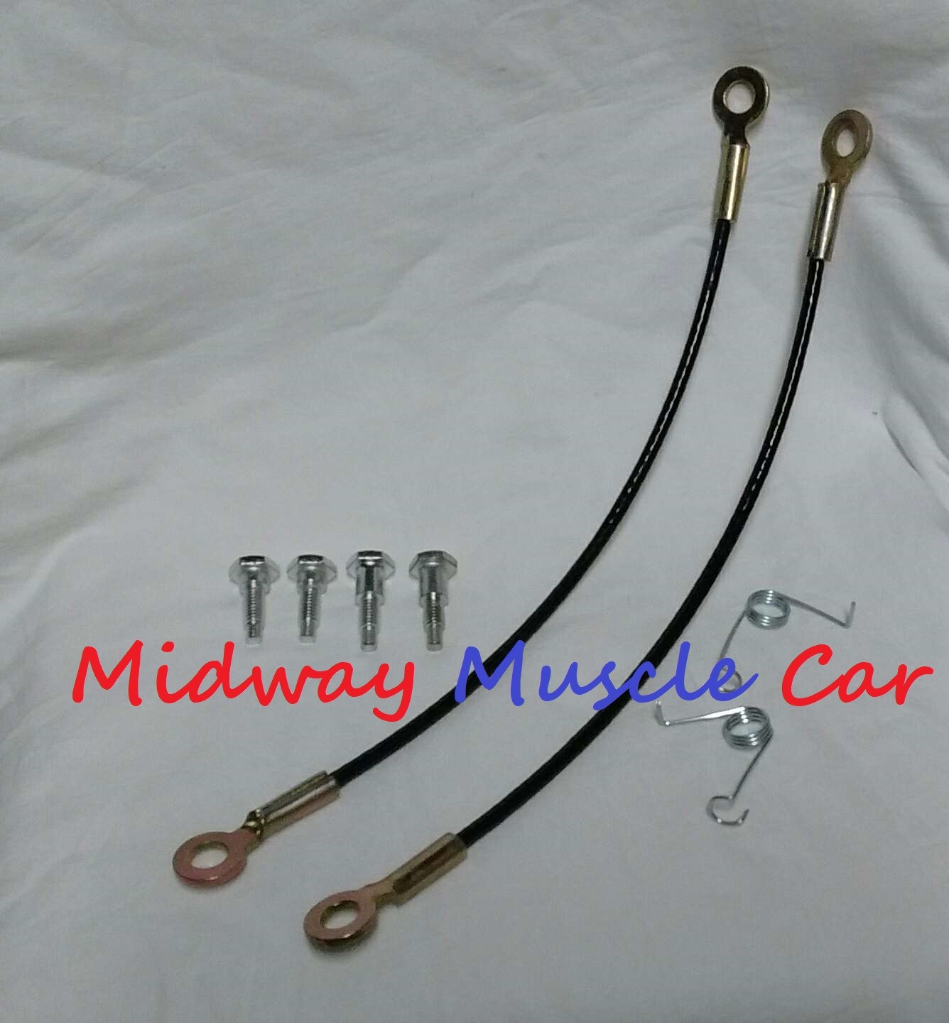 Tailgate Support Strap Cables Pair Set Kit for 68-77 Chevy GMC El Camino Sprint