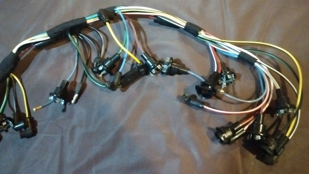 DASH INSTRUMENT CLUSTER feed wiring harness 68 Ford Mustang with tach