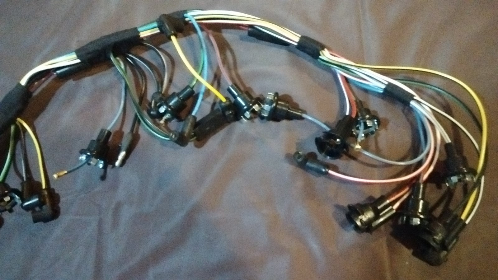 DASH INSTRUMENT CLUSTER feed wiring harness 68 Ford Mustang with tach