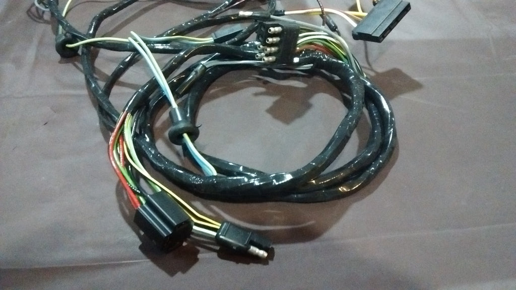 front end headlight lamp feed to firewall wiring harness 65 Ford Mustang w/gauge