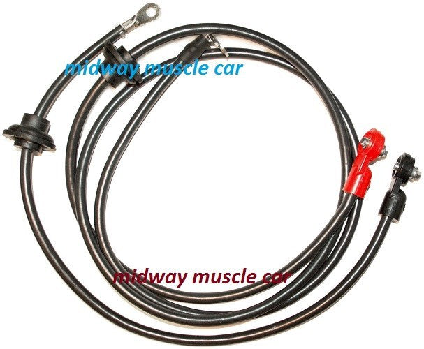 71 Chevy Corvette C3  original Correct BATTERY CABLE Set