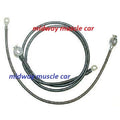 62 Chevy Corvette C2 original Correct BATTERY CABLE Set  top post spring ring